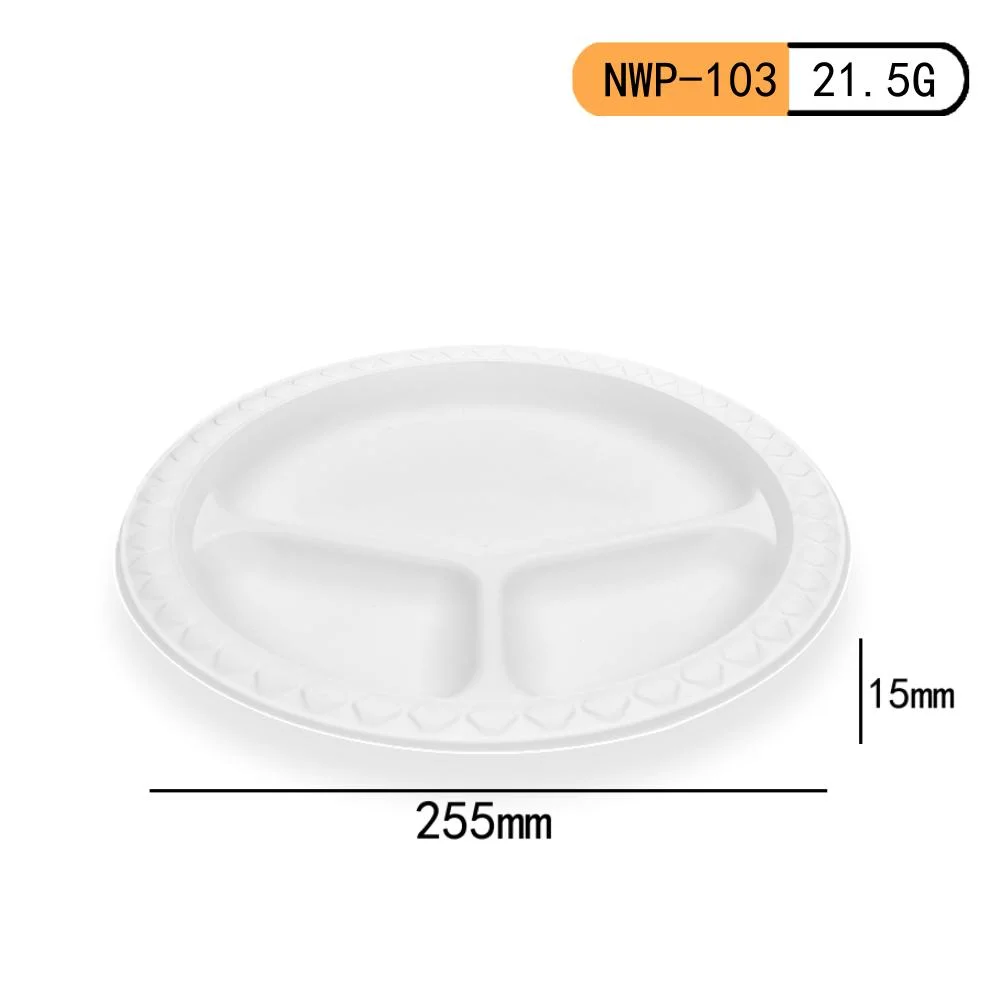 Factory Disposable Plates New Arrival Compostable Water-Fast 10 Inch Food Packaging